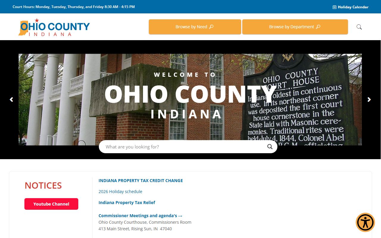 Ohio County Traffic Court Records - County Homepage