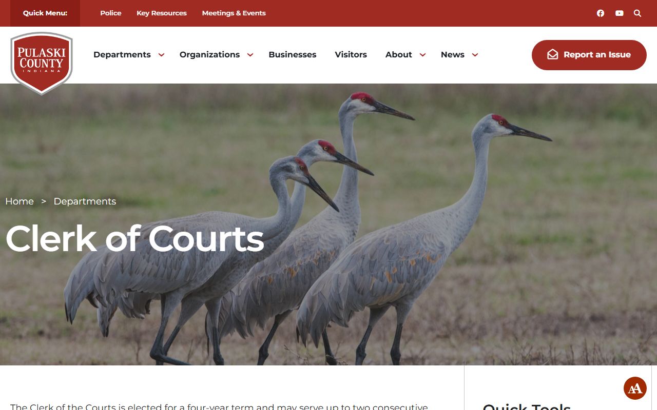 Pulaski County Traffic Court Records - Clerk of Courts Page