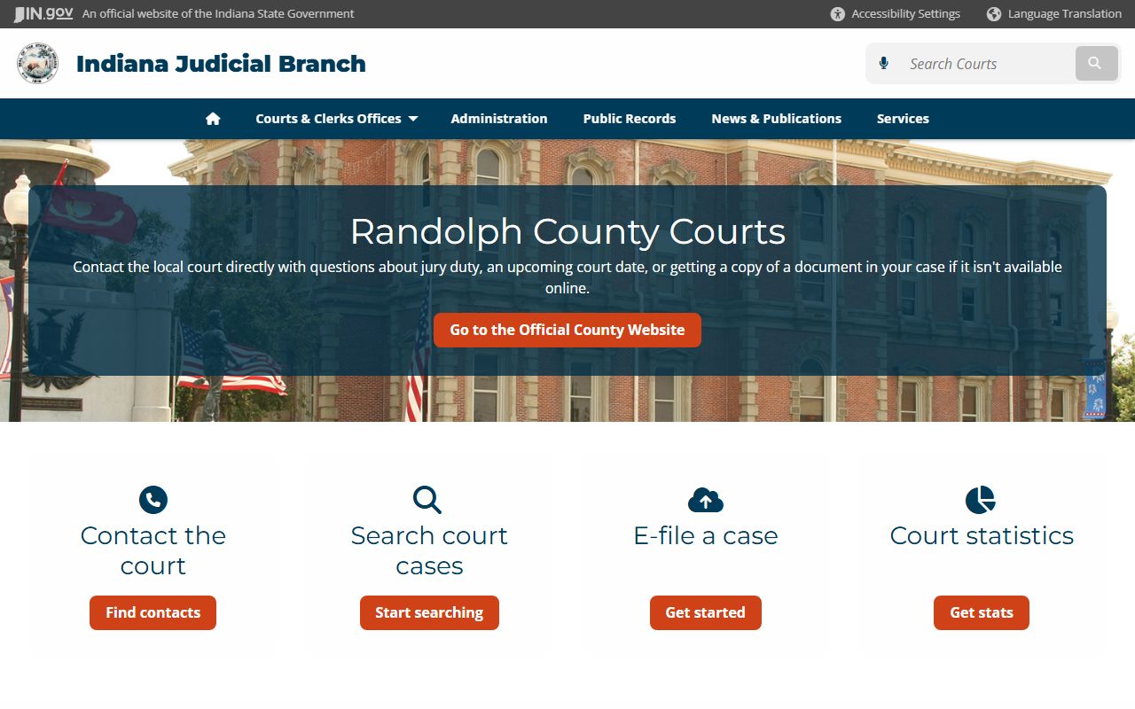 Randolph County Traffic Court Records - Judicial Branch Directory Page